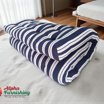 Sale Active 4 x 6 Feet Double Bed White Cotton Foldable Mattress/Gadda - Blue (48 x 72 Inch) Sale Active 4 x 6 Feet Double Bed White Cotton Foldable Mattress/Gadda - Blue (48 x 72 Inch)